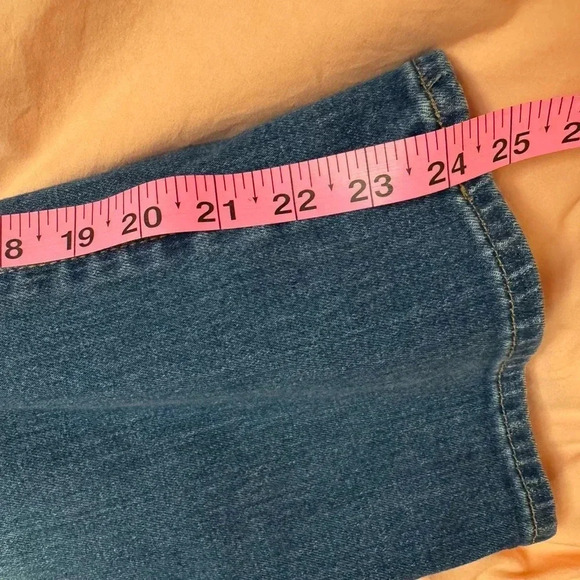 Madewell Slim Wide Leg Crop Button Fly Jeans - Size 27 - Picture 8 of 12